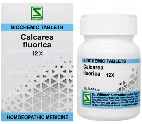 Dr Willmar Schwabe Calcarea Fluorica 12x Biochemic Tablet 25gm - Uses ...
