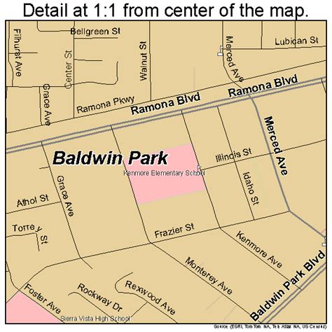 Map Of Baldwin Park California