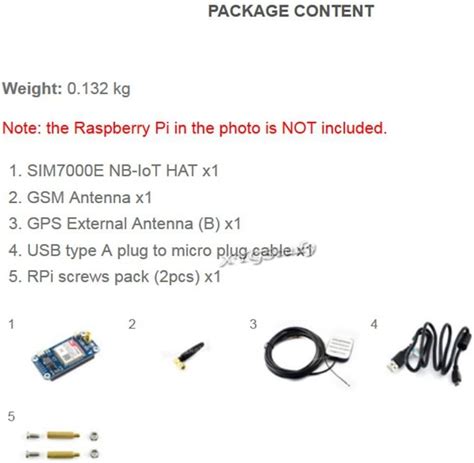 Buy NB-IoT eMTC Edge GPRS GNSS HAT Based on SIM7000E STM32 Wireless GPS ...