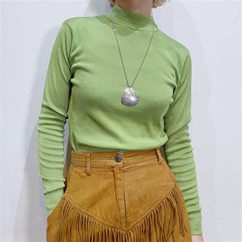 Lime green high neck top | LEMON