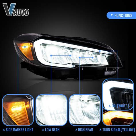 VLAND LED Reflector Headlights For Subaru | Ubuy India