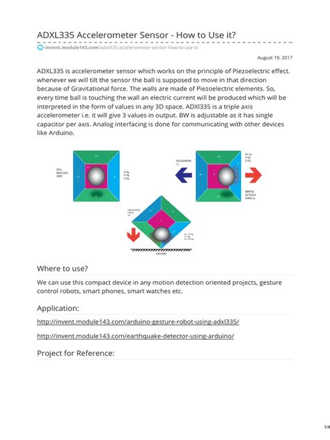 Image result for Accelerometer Sensor Circuit Diagram