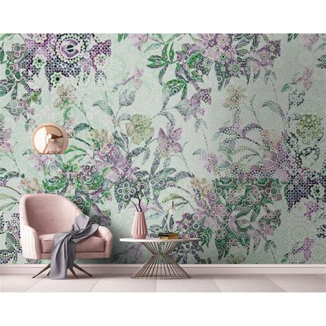 Livingwalls Photo Wallpaper Walls by Patel mosaic leaves 2 | wall-art.com