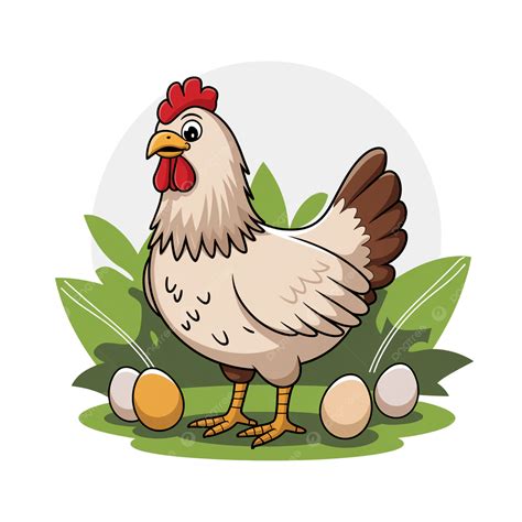 Hen With Eggs Clipart, Hen, Poultry, Chicken Egg PNG Transparent Image ...