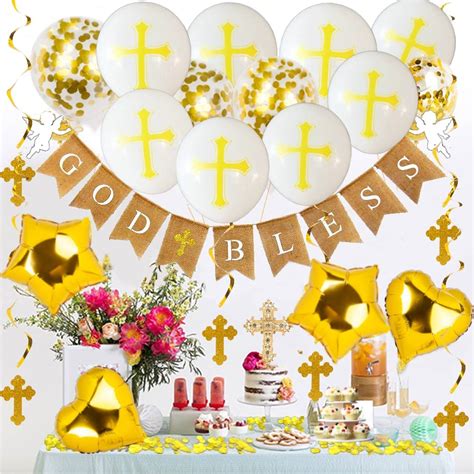 Buy Elkanah Baptism Decorations for Boys Girls First Communion ...