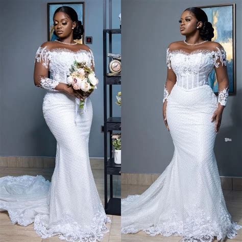 White mermaid wedding dress 60 photos - Astyledwedding.com