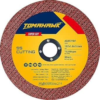 TOMAHAWK® 4-inch Cut Off Wheel – Double Net- for Metal & Stainless ...