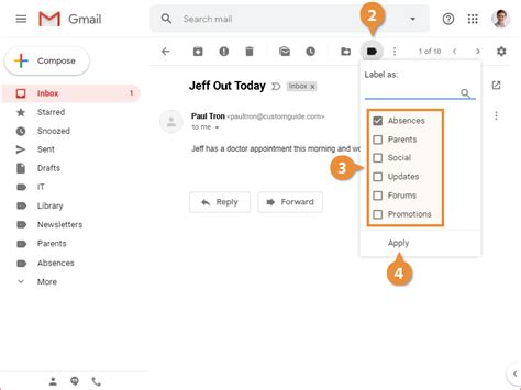 Creating Labels Gmail 的图像结果