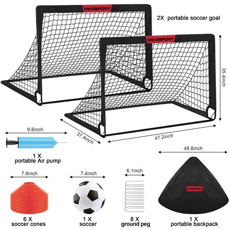 Snapklik.com : Kids Soccer Goals For Backyard Set - 2 Of 4 X 3 Portable ...