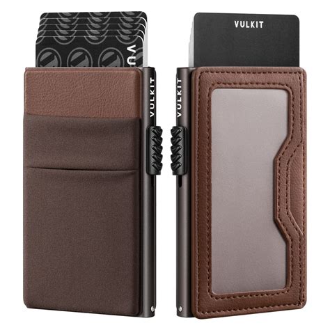 Buy VULKIT Minimalist Wallet with ID Window & EDC Pocket Pop Up Card ...