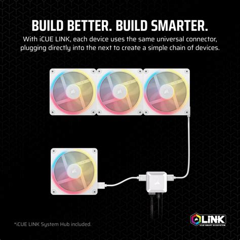 Corsair iCUE LINK LX120-R RGB - White | SMC International