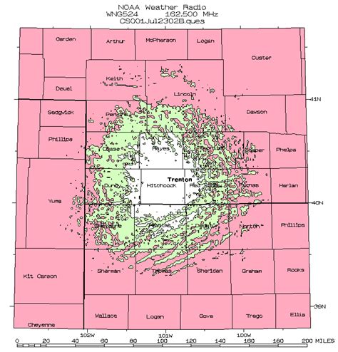 NOAA Weather Radio Coverage for Western and North Central Nebraska