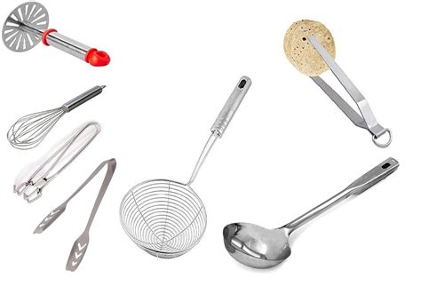 Buy Bartan Star Stainless Steel Cooking Ladle,Chimta,Pakkad,Momos Tong ...