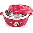 Buy Cello Roti Plus Plastic Floral Casserole with Lid | Locks in the ...