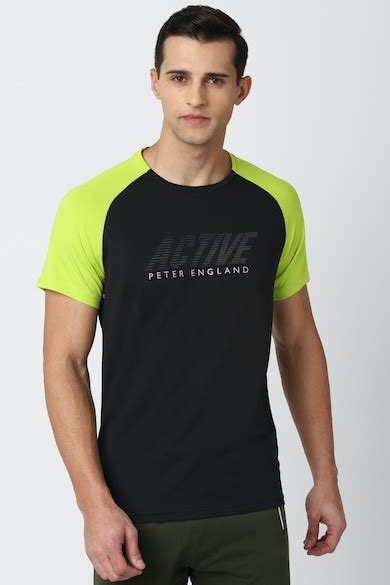 Buy Men Black Graphic Print Round Crew Neck Crew Neck T-shirt Online ...