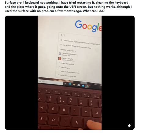 Image result for Surface Pro Keyboard Not Connecting