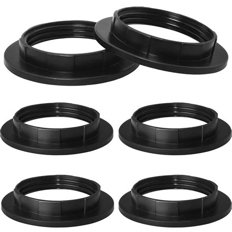 E26 Socket Ring LUORNG 6PCS E26 /E27 Black Light Socket Ring, Lock ...