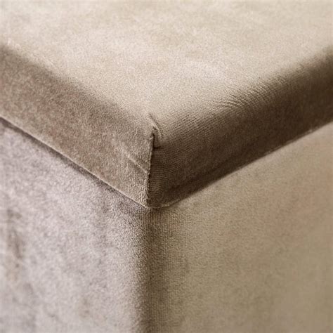 Buy Helios Pier Fabric Ottoman with Storage - Brown from Helios by Home ...