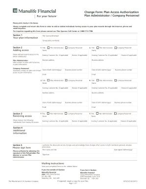Fillable Online manulife change form gp0765e Fax Email Print - pdfFiller