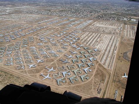 The Boneyard at Davis-Monthan Air Force Base near Tucson, Arizona ...