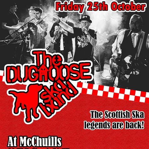 The Dughoose Ska Band, McChuills, Glasgow, 25 October 2024 | AllEvents.in