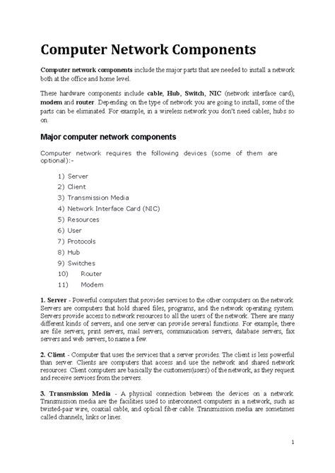 Image result for Computer Network Components