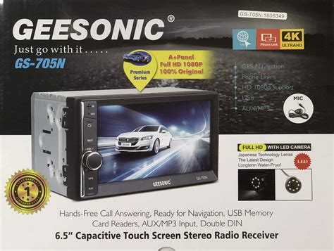 Geesonic GS 705NAV Double Din Touch Screen Car ANDROID USB/SD/BT/NAV ...