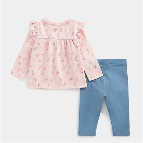 Buy Mothercare Wanderlust Girls Full Sleeves Legging Set -Pack of 2 ...