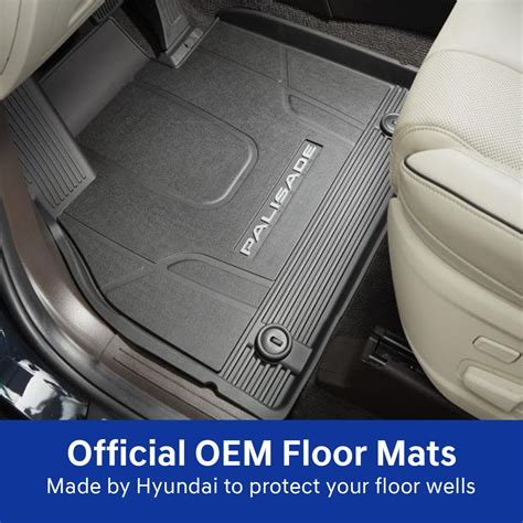 2020-2025 Hyundai Palisade All Weather Floor Mats - Free Shipping ...
