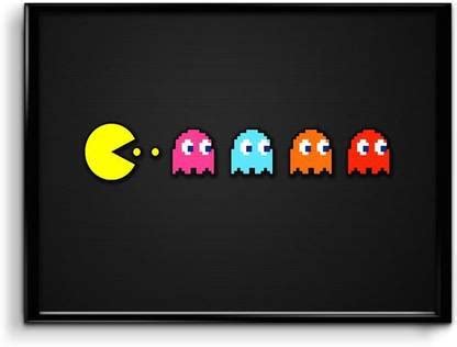 Minimal Pac Man Gaming Art Paper Print - Movies, Comics, Minimal Art ...