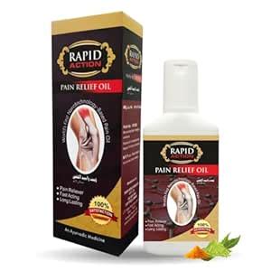 Rapid Action Ortho Ayurvedic Pain Relief Oil for Knee, Joint, Muscle ...