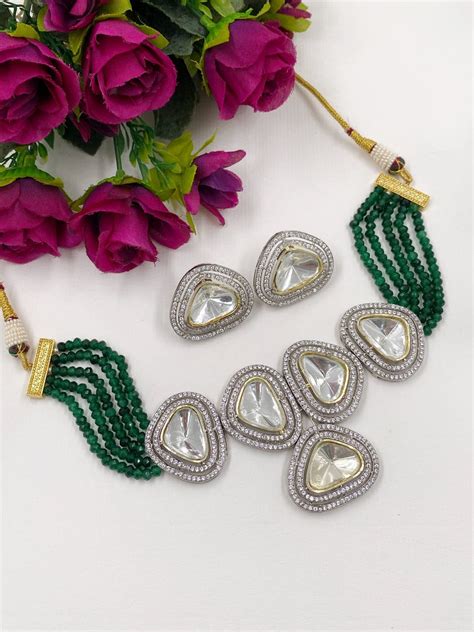 Buy Polki Choker For Girls And Ladies Online – Gehna Shop