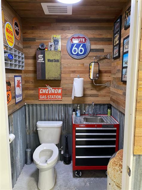 Pin by Chris Harvey on Garages and Man Caves | Garage bathroom, Shop ...