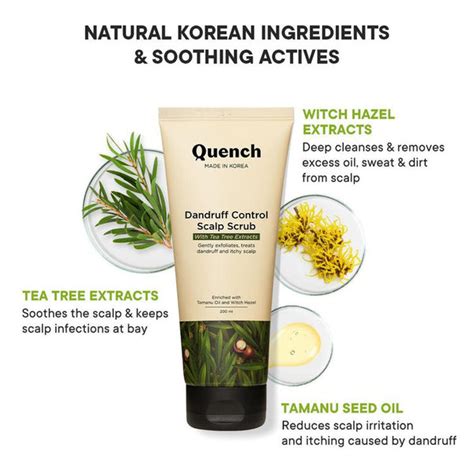 Anti Dandruff Scalp Scrub, Tea Tree | Quench Botanics