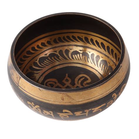 Brass Tibetan Buddhist Singing Bowl Or Prayer Instrument