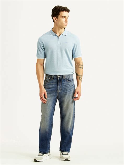 Men's 568 Blue Baggy Fit Mid Rise Jeans – Levis India Store