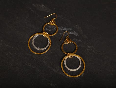 jewelry - berserk - gold silver plated ring danglers - maati crafts