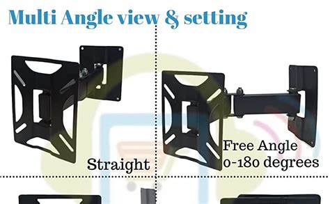 Buy Gadget-Wagon Universal Wall Mount Stand Bracket for Monitor and TV ...