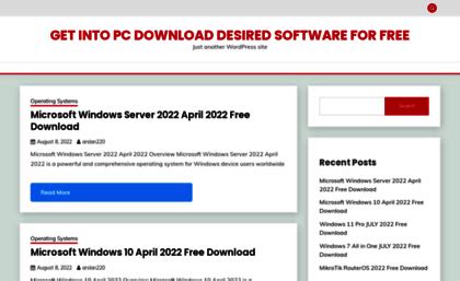 Image result for GetIntoPC Homepage