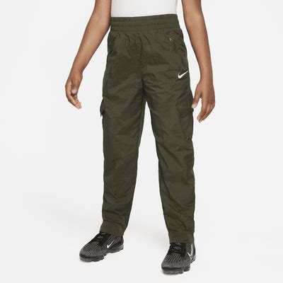 Nike Sportswear Older Kids' (Girls') High-Waisted Woven Cargo Trousers ...