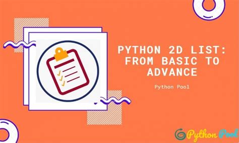 Program to Create a 2D List in Python 的图像结果