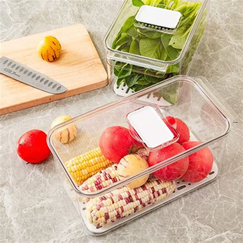 Buy Slideep Produce Saver Refrigerator Organizer Bins with Lids and ...