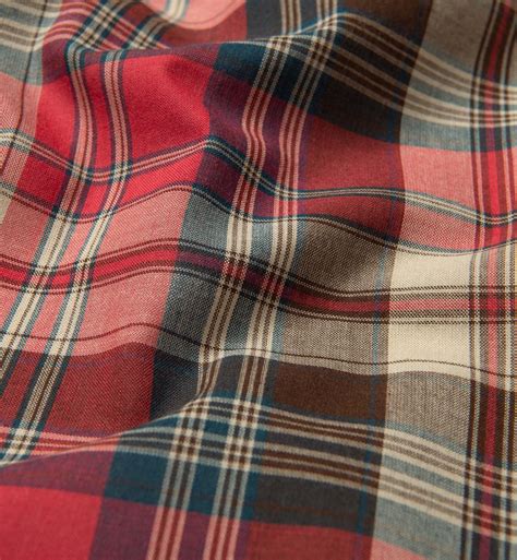 Red Ecru and Brown Indian Madras Shirts by Proper Cloth