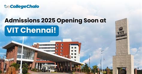 Admissions 2026 Opening Soon at VIT Chennai!