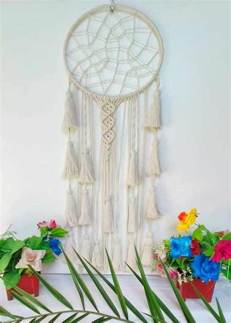 ACN Kohinoor Large Dream Catcher | ACNDC 15 | Macrame Boho Wall Hanging ...
