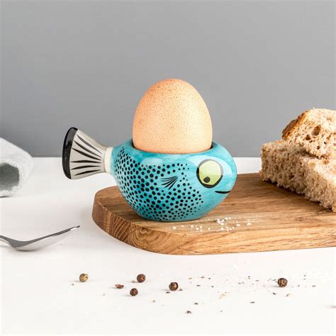 Handmade Ceramic Fish Egg Cup Soft Boiled Egg Holder - Etsy UK