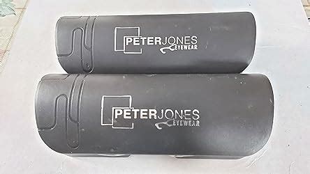 Peter Jones Black Square Medium Aviator Optical Frame (B112) : Amazon ...