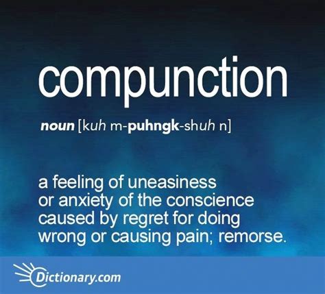 Image result for Compunction Meaning