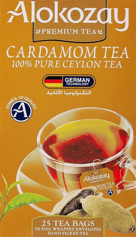 Alokozay Premium Tea Cardamom Tea 25 Tea Bags, 50g : Amazon.in: Grocery ...