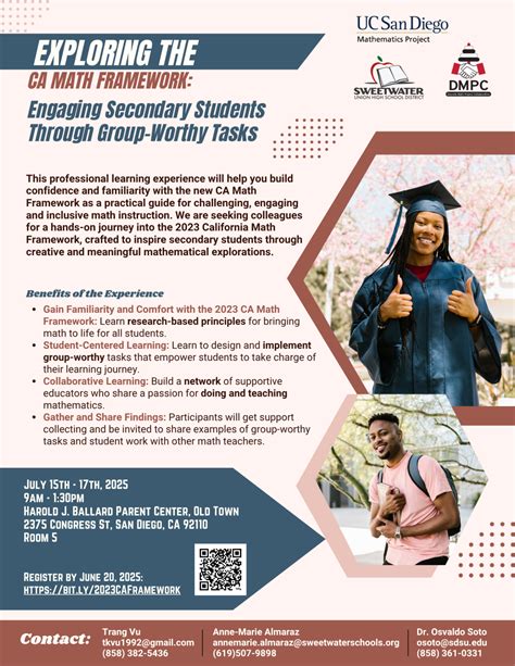 Exploring CA Math Framework – UC San Diego Mathematics Project